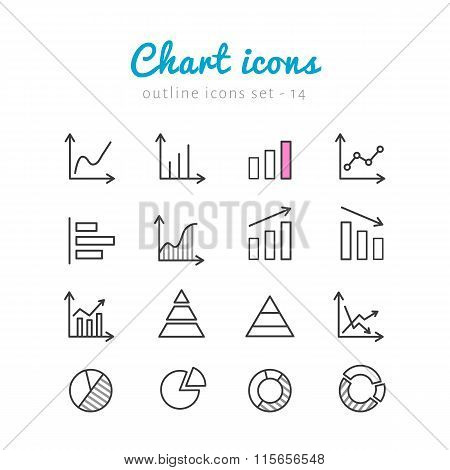 Chart icons set