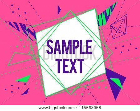 Abstract geometric  colorful vector background.