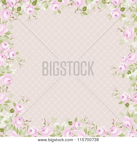 Template Greeting Card For Mother Day Or Valentine Day