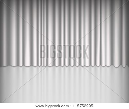 White Curtains Background