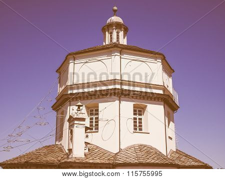 Monte Cappuccini Church In Turin Vintage
