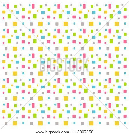 Color Round Cubes Background