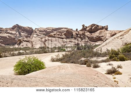 parched Swakop River, Namibia