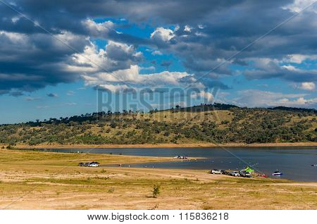 Australian rural landscape with distant people
