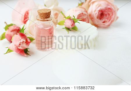 Handmade botanical soap with foam