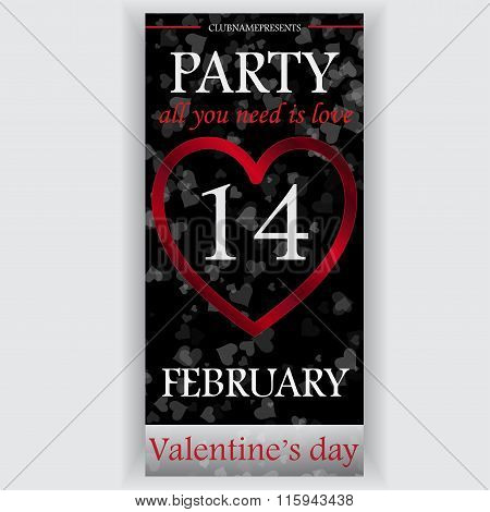 Valentine's Day Party Flyer