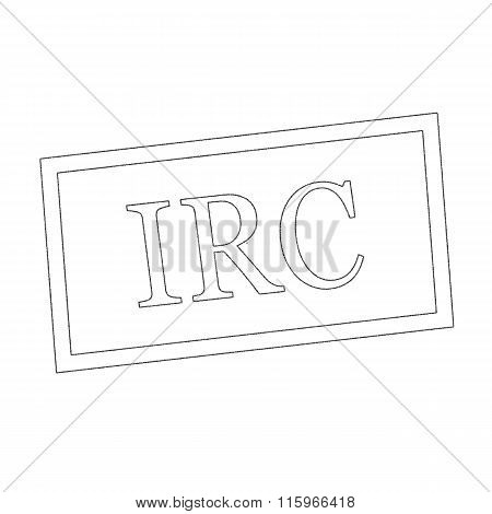 Irc Monochrome  Stamp Text On White