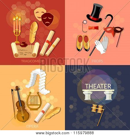 Theatre Flat Theater Set Musical Operetta Entertainment And Performance Elements Literature