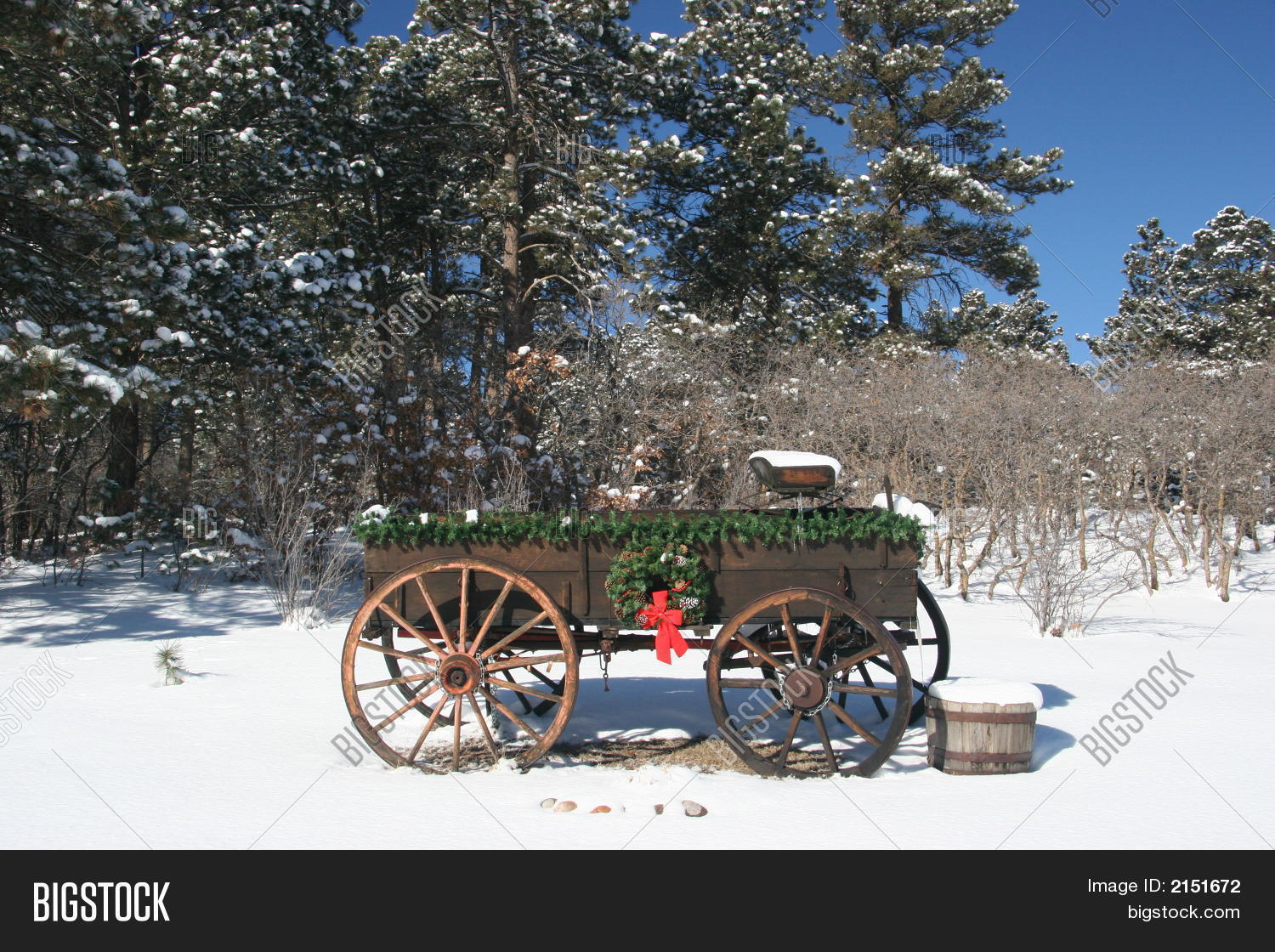 Christmas Wagon Image & Photo (Free Trial) Bigstock