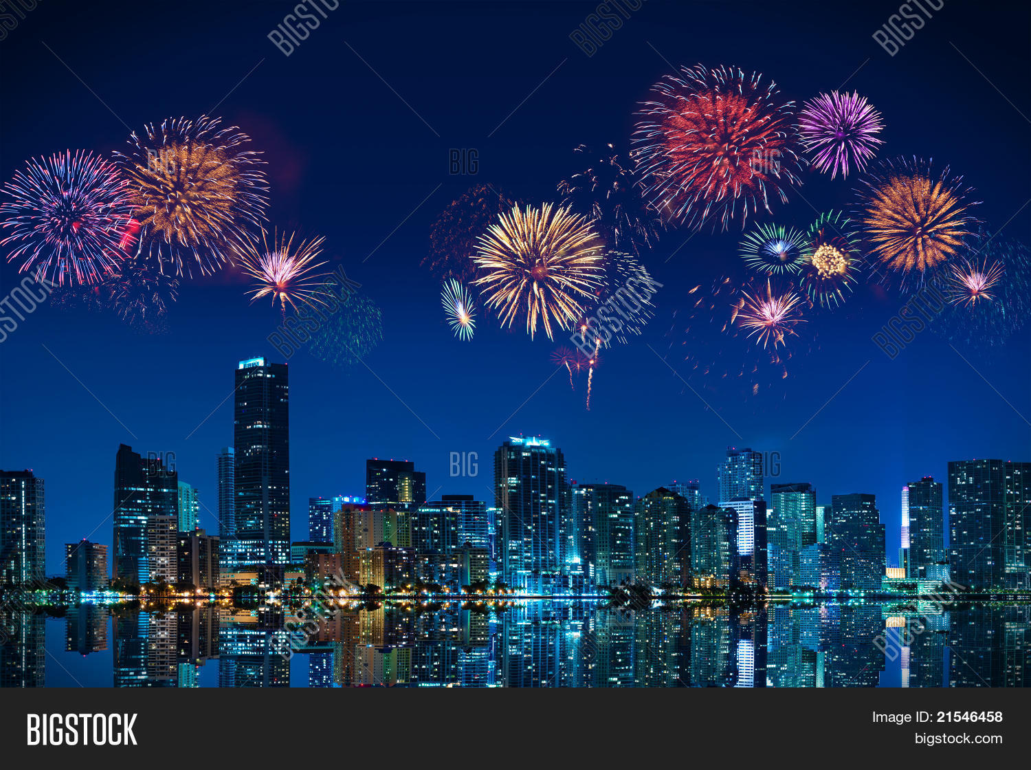 Fireworks Miami Image & Photo (Free Trial) Bigstock