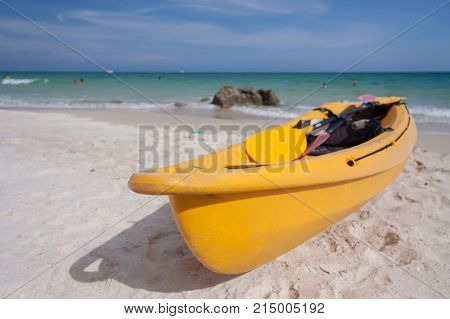 kayak on the beach at samed island