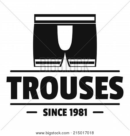 Underpant male logo. Simple illustration of underpant male vector logo for web