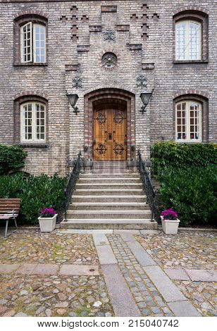 Hospital of the Holy Ghost or Aalborg Kloster in the old town of Aalborg in Denmark