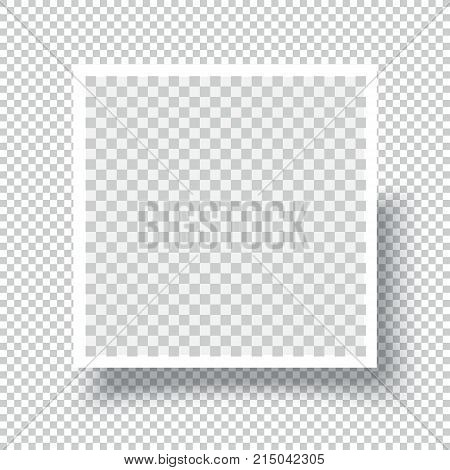 Squre Blank Photo Frame brochure mockup cover template.