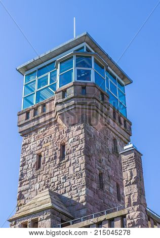 tower Hornisgrindeturm in the Black Forest, Germany