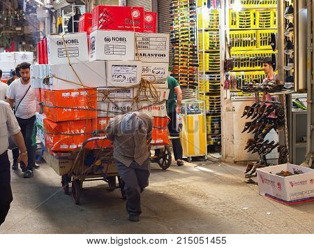 Tehran Grand Bazaar Manual Workers