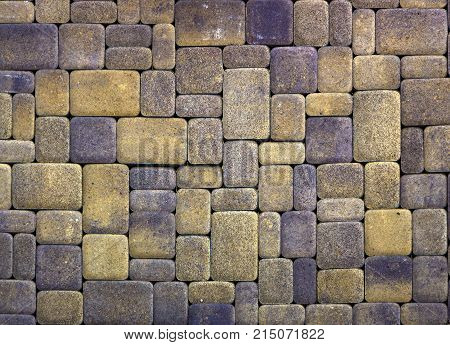 A sample of concrete paving slab for laying tracks.