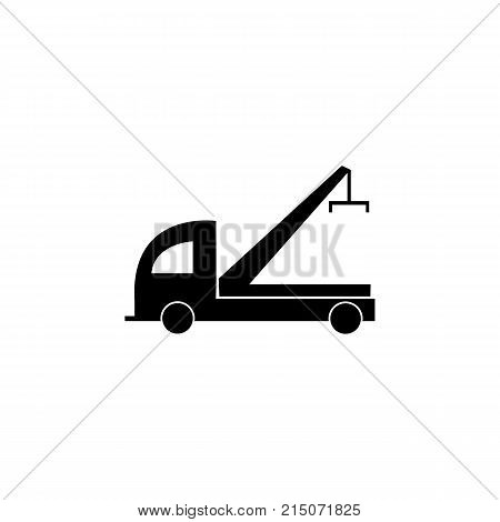 car tow service icon on white background