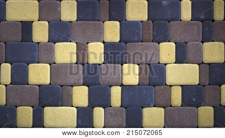 A sample of concrete paving slab for laying tracks.