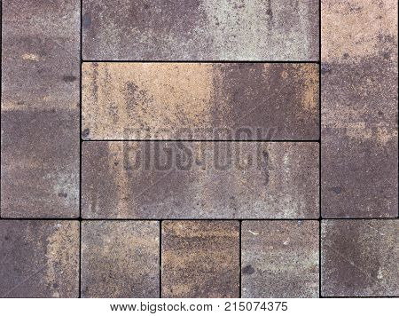 A sample of concrete paving slab for laying tracks.