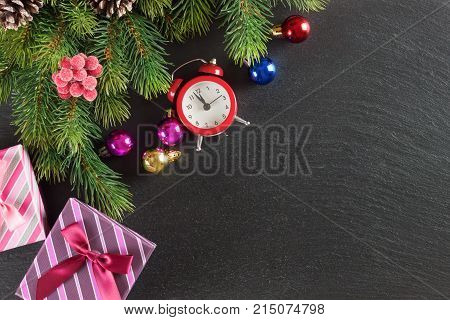 Christmas And New Year Background.