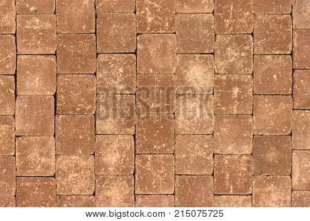 A sample of concrete paving slab for laying tracks.