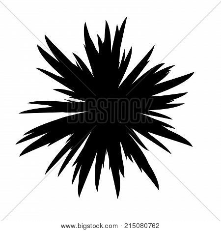 Black and White Flowers Silhouette, Spring and Valentines Day, Abstract Imprints Silhouettes of Meadow Chamomiles Artwork for Textiles, Fabrics
