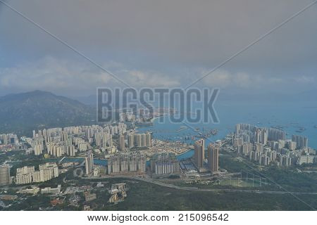 Tuen Mun, Yuen Long From Castle Peak  Hk
