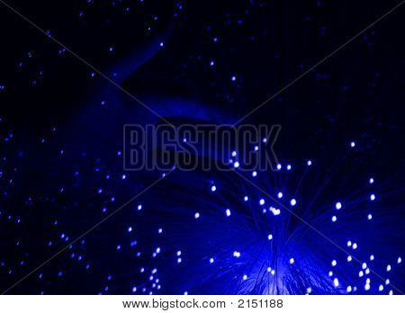 Deep Blue Fibre Optic Hand