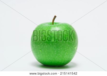 Green Apple, Isolated On White Background