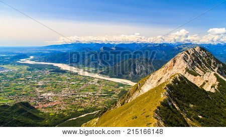 On The Summit Of An Alpine Peak