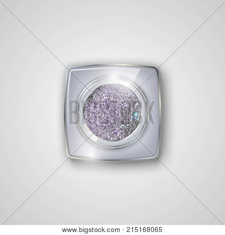 Glitter Eyeshadow In A Glass Jar.