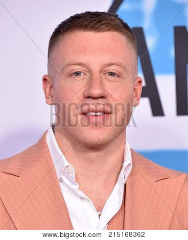 LOS ANGELES - NOV 19:  Macklemore arrives for the 2017 American Music Awards on November 19, 2017 in Los Angeles, CA                