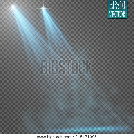 Vector Spotlights. Scene Light Effects Vector. Eps10