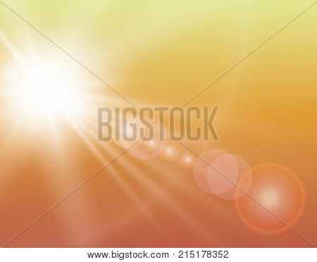 Vector Transparent Sunlight Special Lens Flare Light Effect. Vector