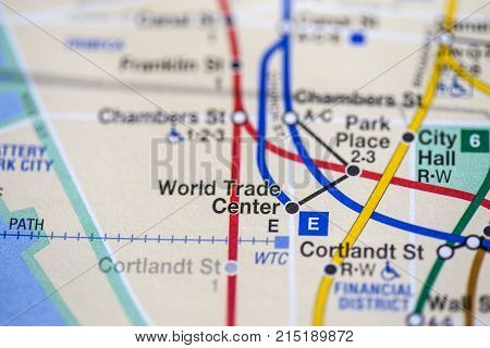 World Trade Center, Eigth Avenue Line, Nyc. Usa