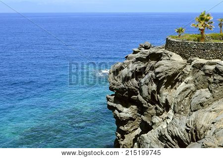 Callao Salvaje coast volcanic rock formation in Adeje Tenerife