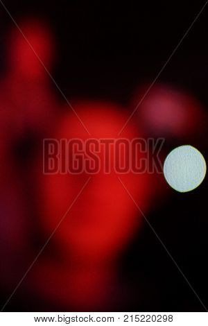 Texture Blur Scene Multicolored Lights And Smoke In Concert With Silhouettes Of Peoplebackground For