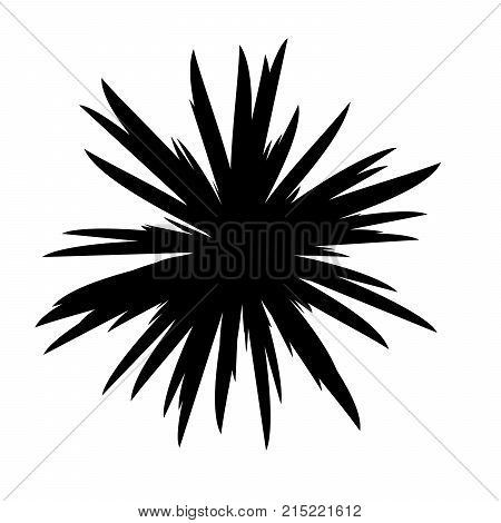 Black and White Flowers Silhouette, Spring and Valentines Day, Abstract Imprints Silhouettes of Meadow Chamomiles Artwork for Textiles, Fabrics
