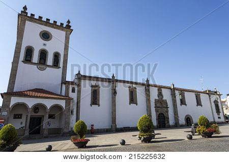 The Old Cathedral of the Holy Name of Jesus buil in the sixteenth century and its Renaisance portal.