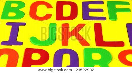 Fond de l'alphabet