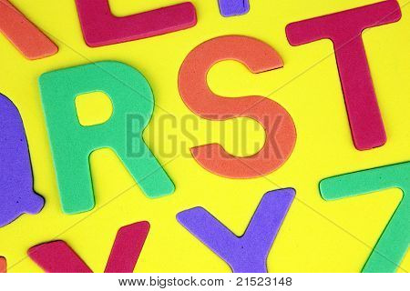 Fond de l'alphabet