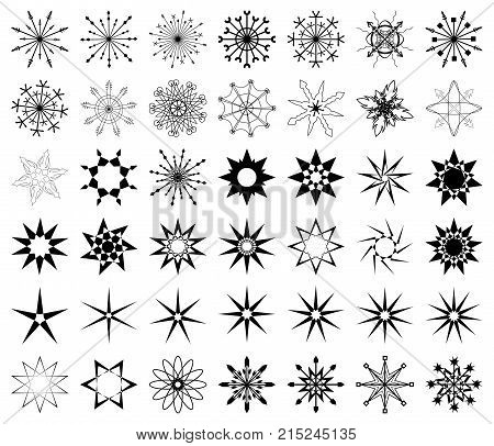 Black Flake Of Snow