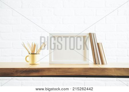 Office Desktop With Various Objects