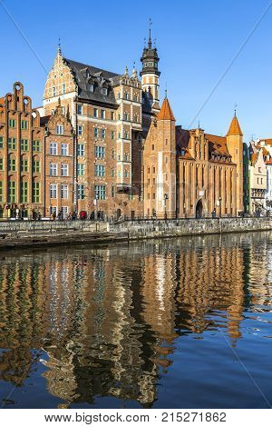 Colourful Historic Houses In Gdansk Old Town, Poland