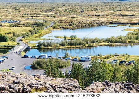 Car Parking In Thingvellir National Park
