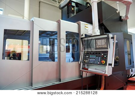 The vertical machining center for melal industry