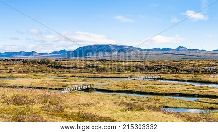 Silfra Fissure In Rift Valley Of Thingvellir Park