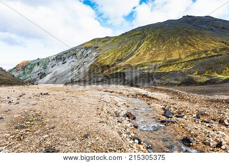 Bottom Of Graenagil Canyon In Iceland