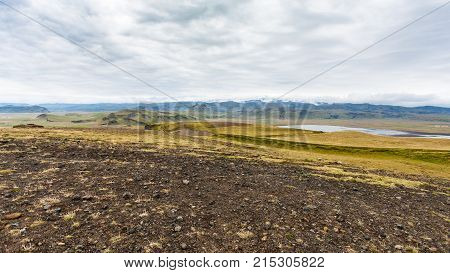 Dyrholaey Cape And Atlantic Ocean Coast In Iceland